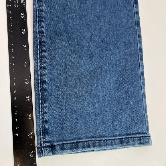 Mott & Bow Jean Men 36 Slim Zip Up Mid Rise 34x31 Denim Casual Work Party Core